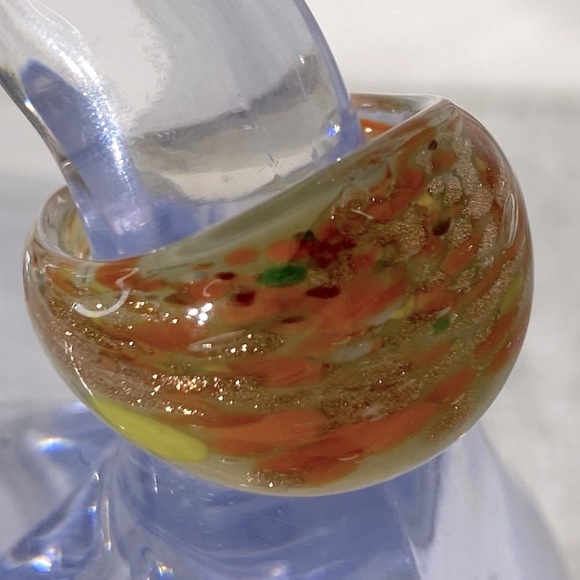 Vintage Art Glass Handmade Multicolour Band Ring - Picture 7 of 12